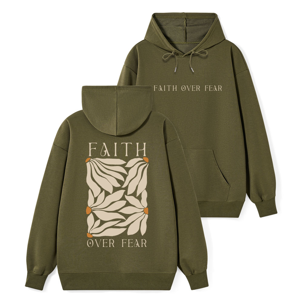 Faith Over Fear Classic Christian Hoodie
