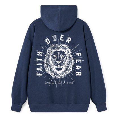 Faith Over Fear Classic Christian Hoodie
