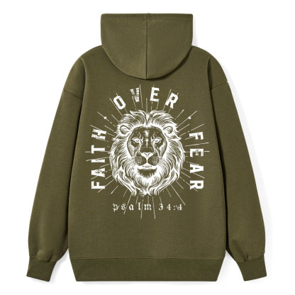 Faith Over Fear Classic Christian Hoodie