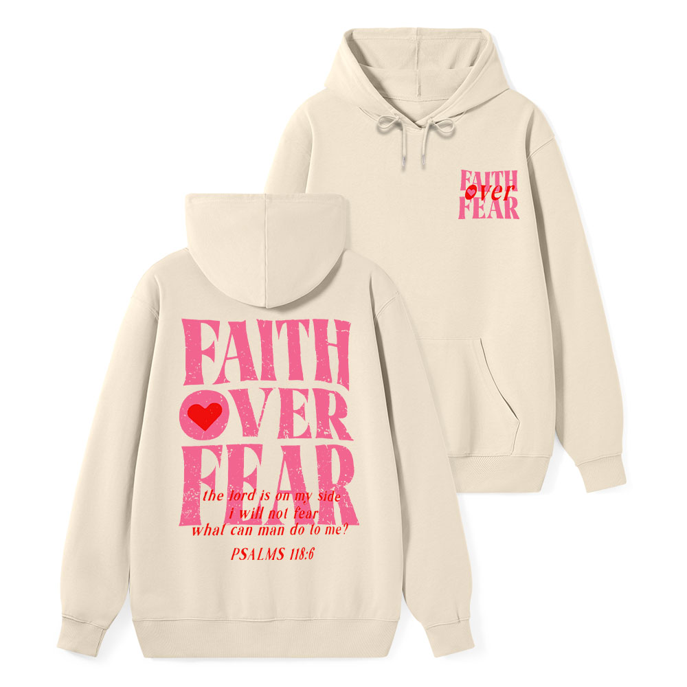 Faith Over Fear Classic Christian Hoodie