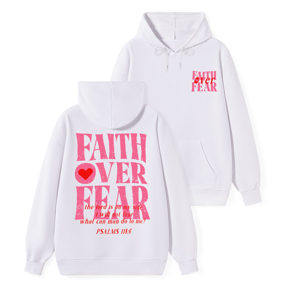 Faith Over Fear Classic Christian Hoodie
