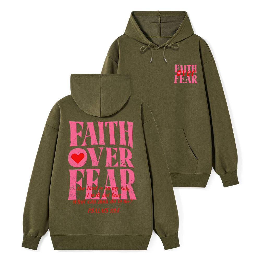 Faith Over Fear Classic Christian Hoodie