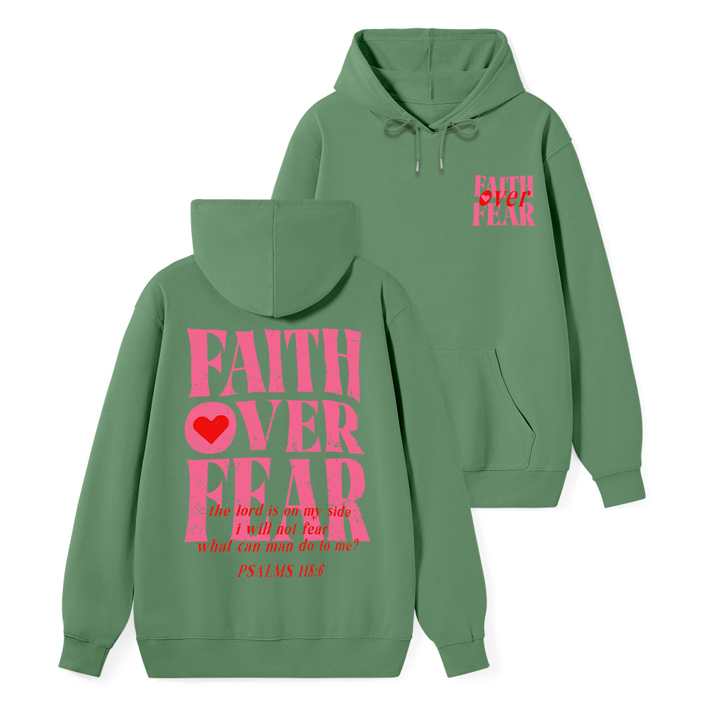 Faith Over Fear Classic Christian Hoodie