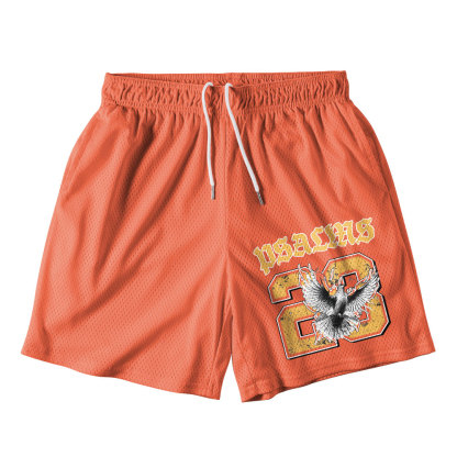 Faith Over Fear Dove Christian Mesh Shorts