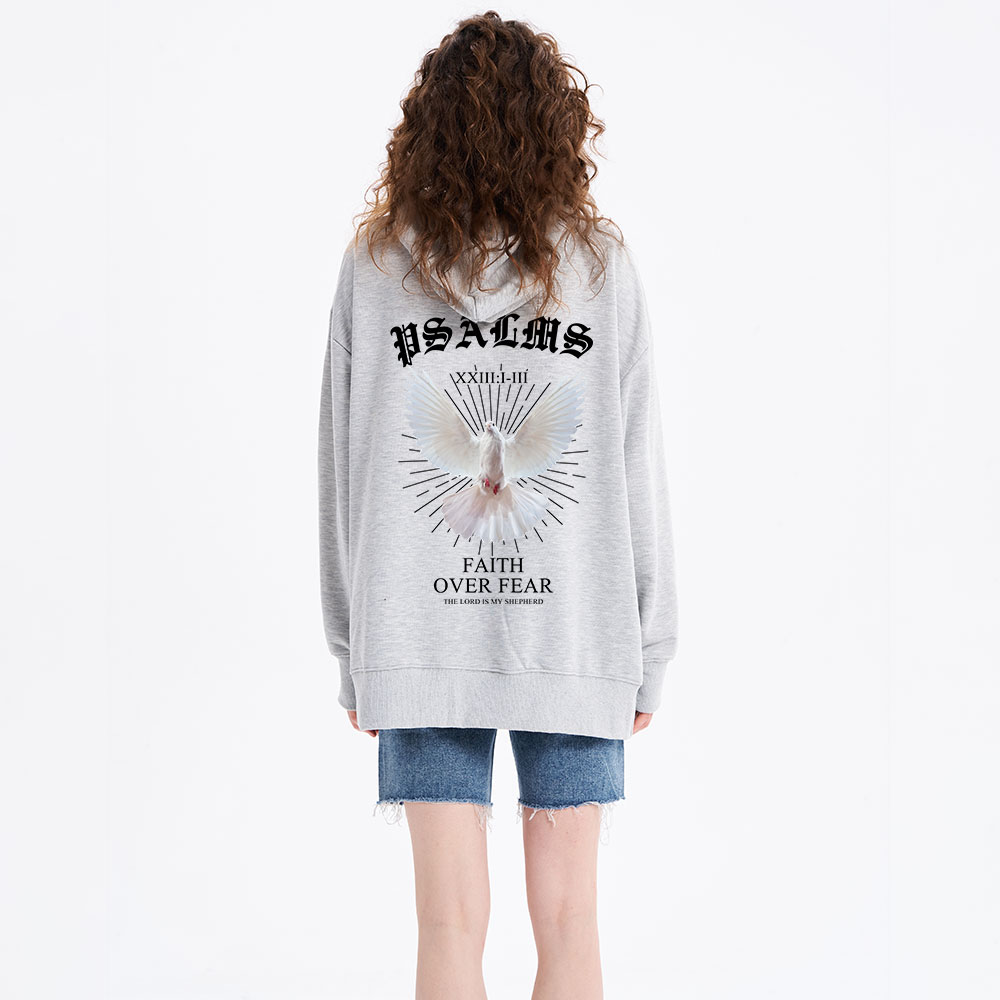 Faith Over Fear Dove Classic Christian Hoodie