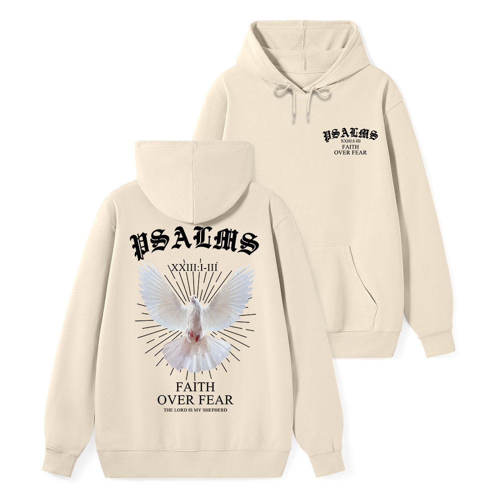Faith Over Fear Dove Classic Christian Hoodie