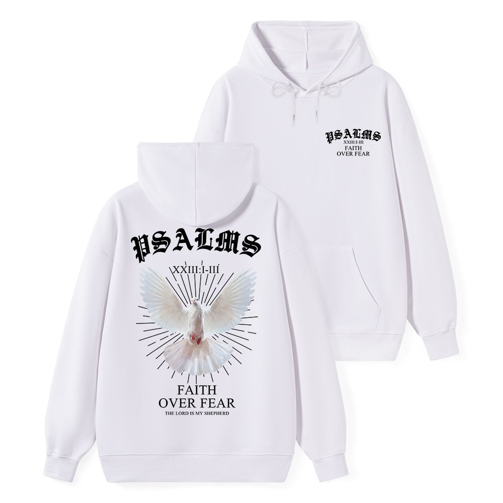Faith Over Fear Dove Classic Christian Hoodie
