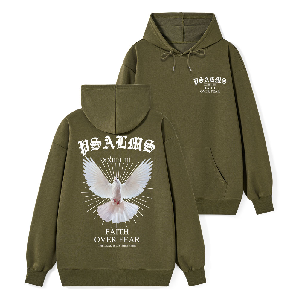 Faith Over Fear Dove Classic Christian Hoodie