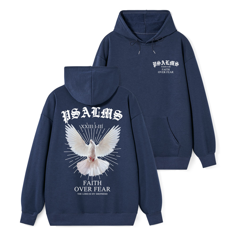 Faith Over Fear Dove Classic Christian Hoodie