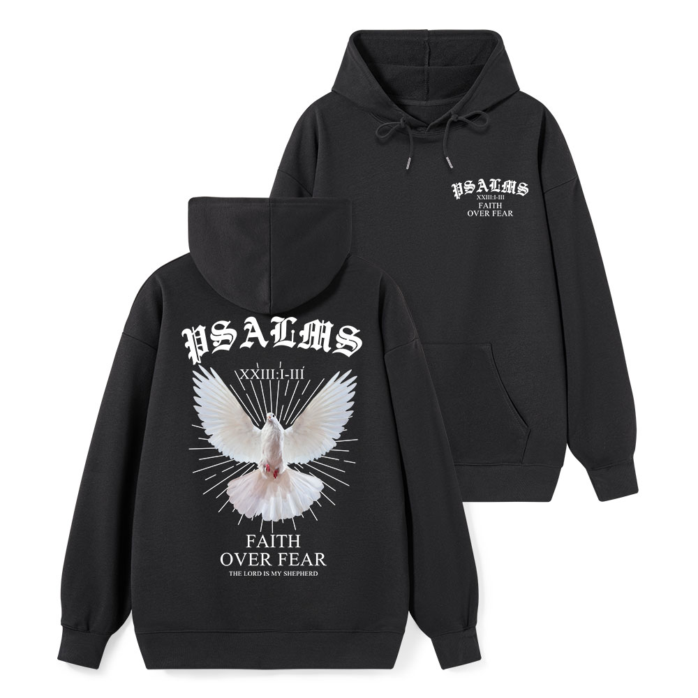 Faith Over Fear Dove Classic Christian Hoodie