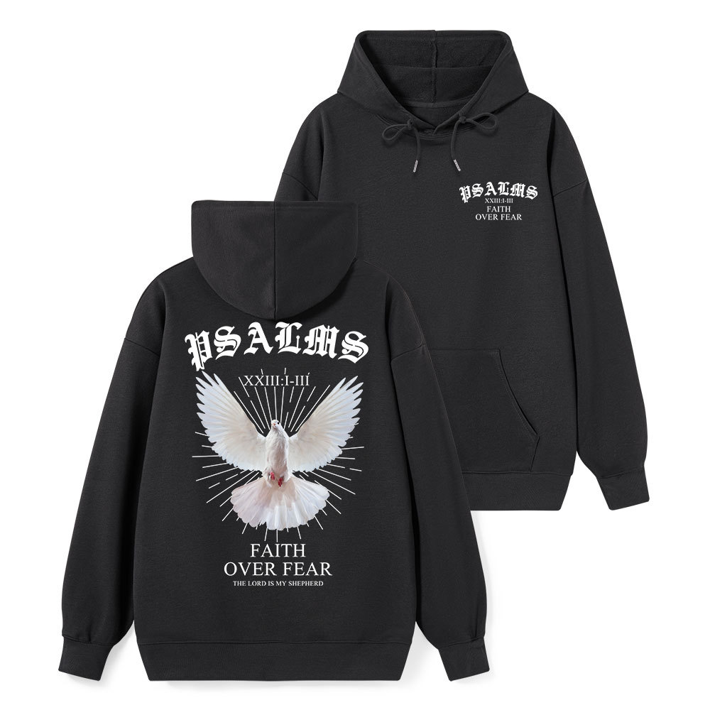 Faith Over Fear Dove Classic Christian Hoodie