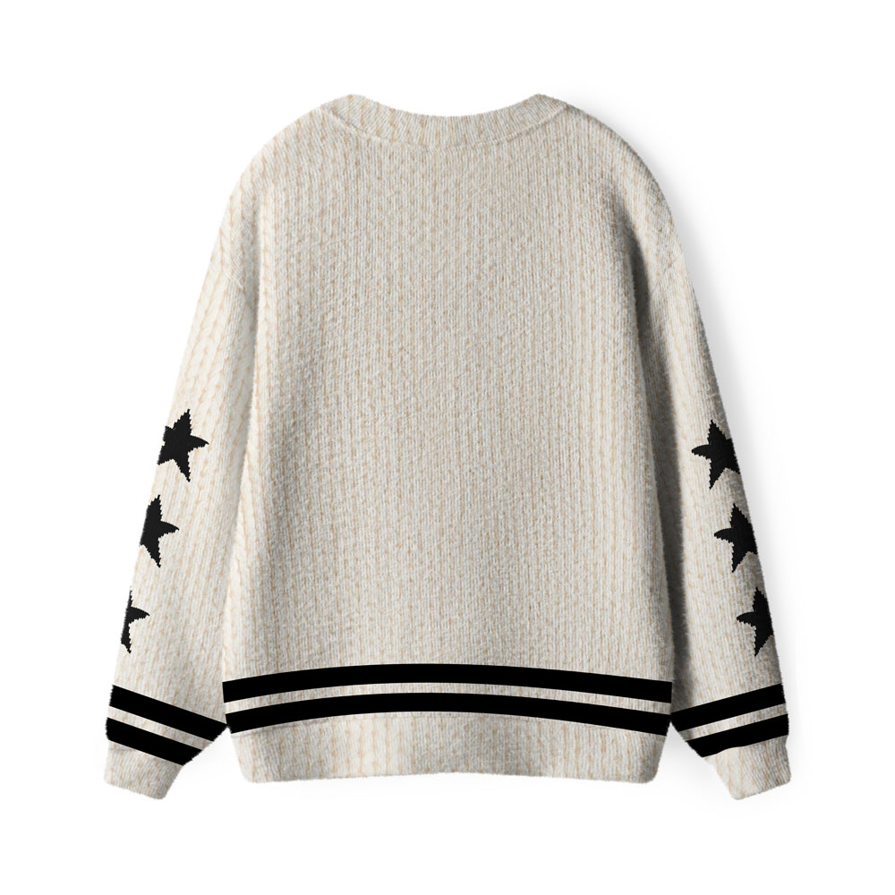 Faith Over Fear Furry Christian Lightweight Cardigan