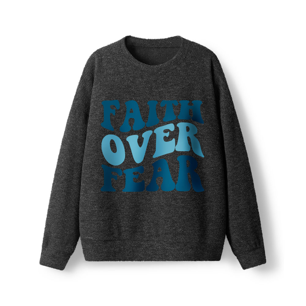 Faith Over Fear Lightweight Sweater