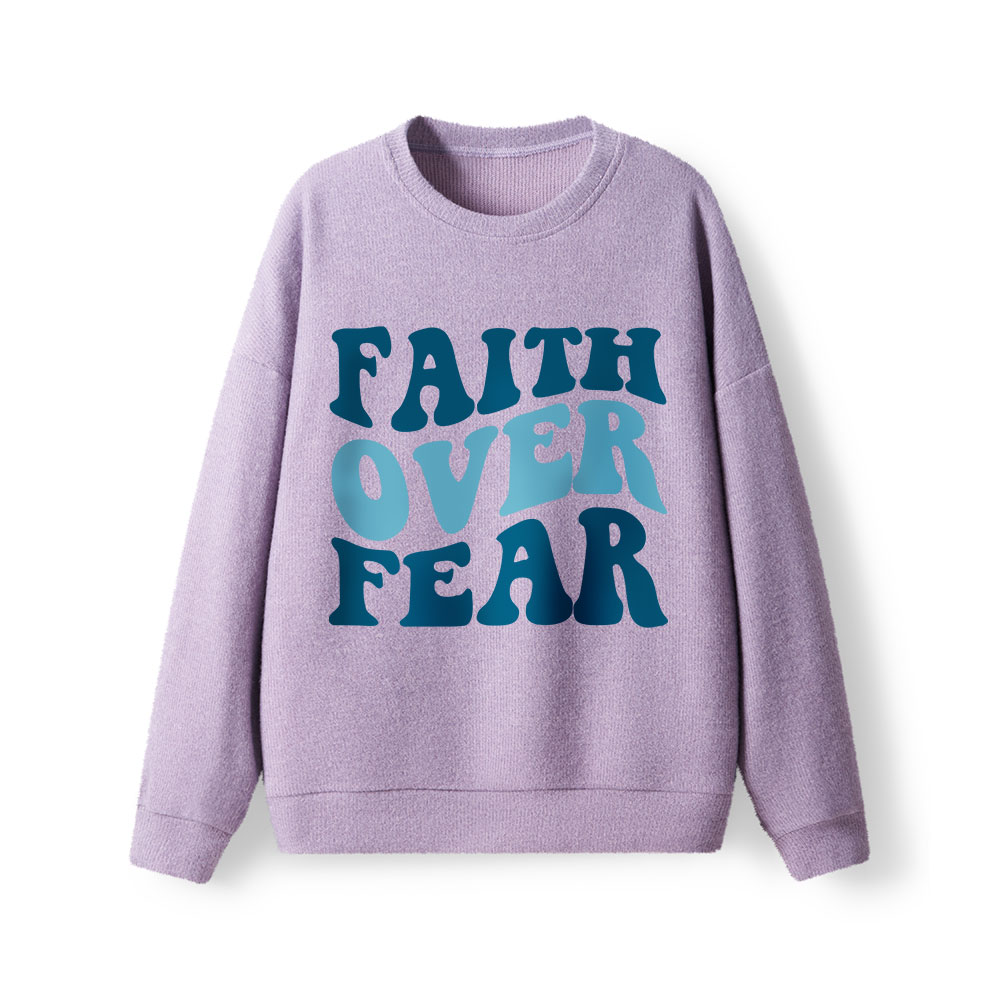 Faith Over Fear Lightweight Sweater