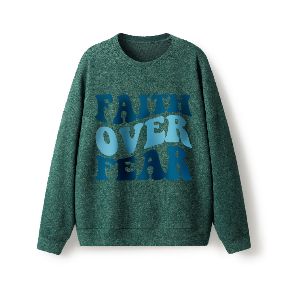 Faith Over Fear Lightweight Sweater