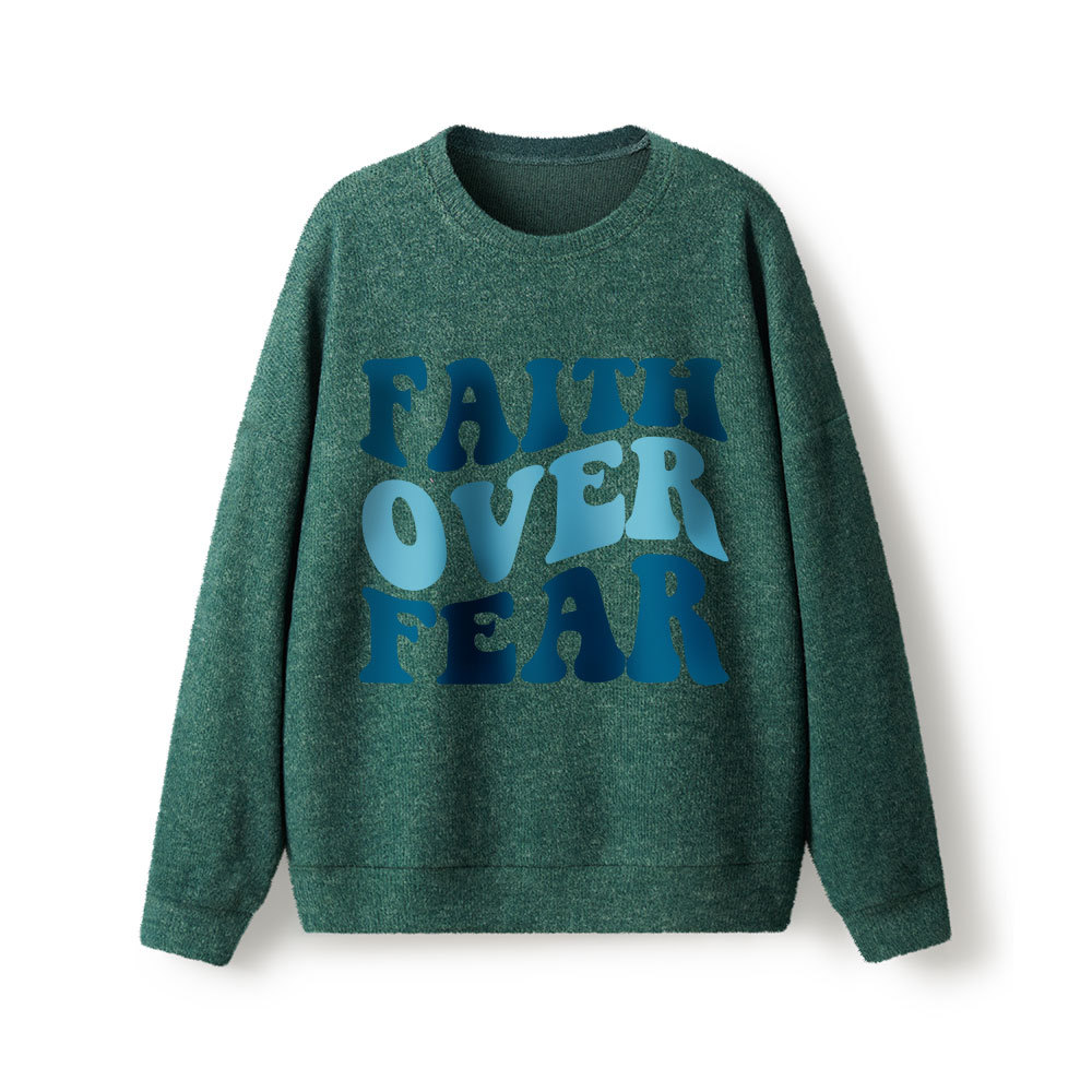Faith Over Fear Lightweight Sweater