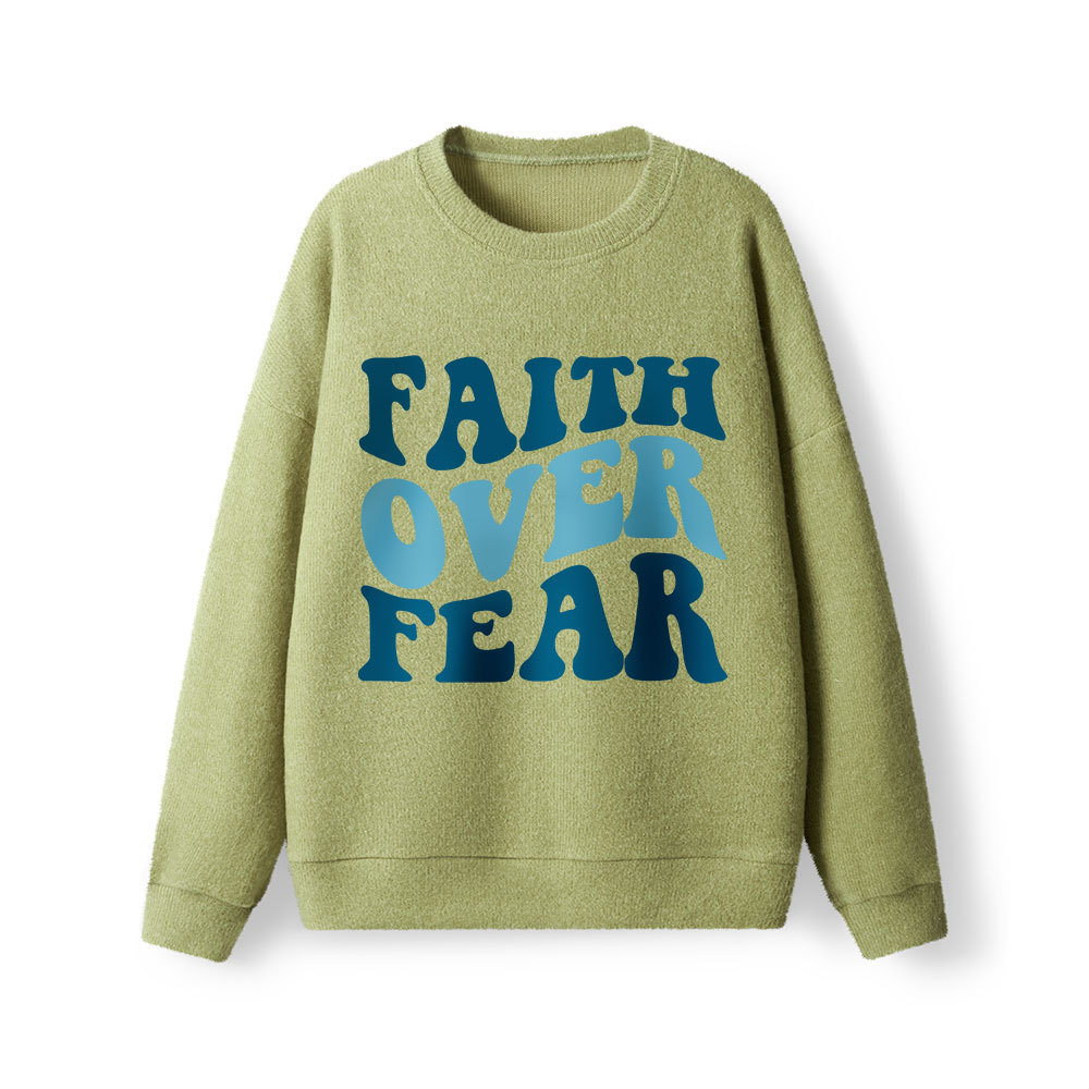 Faith Over Fear Lightweight Sweater