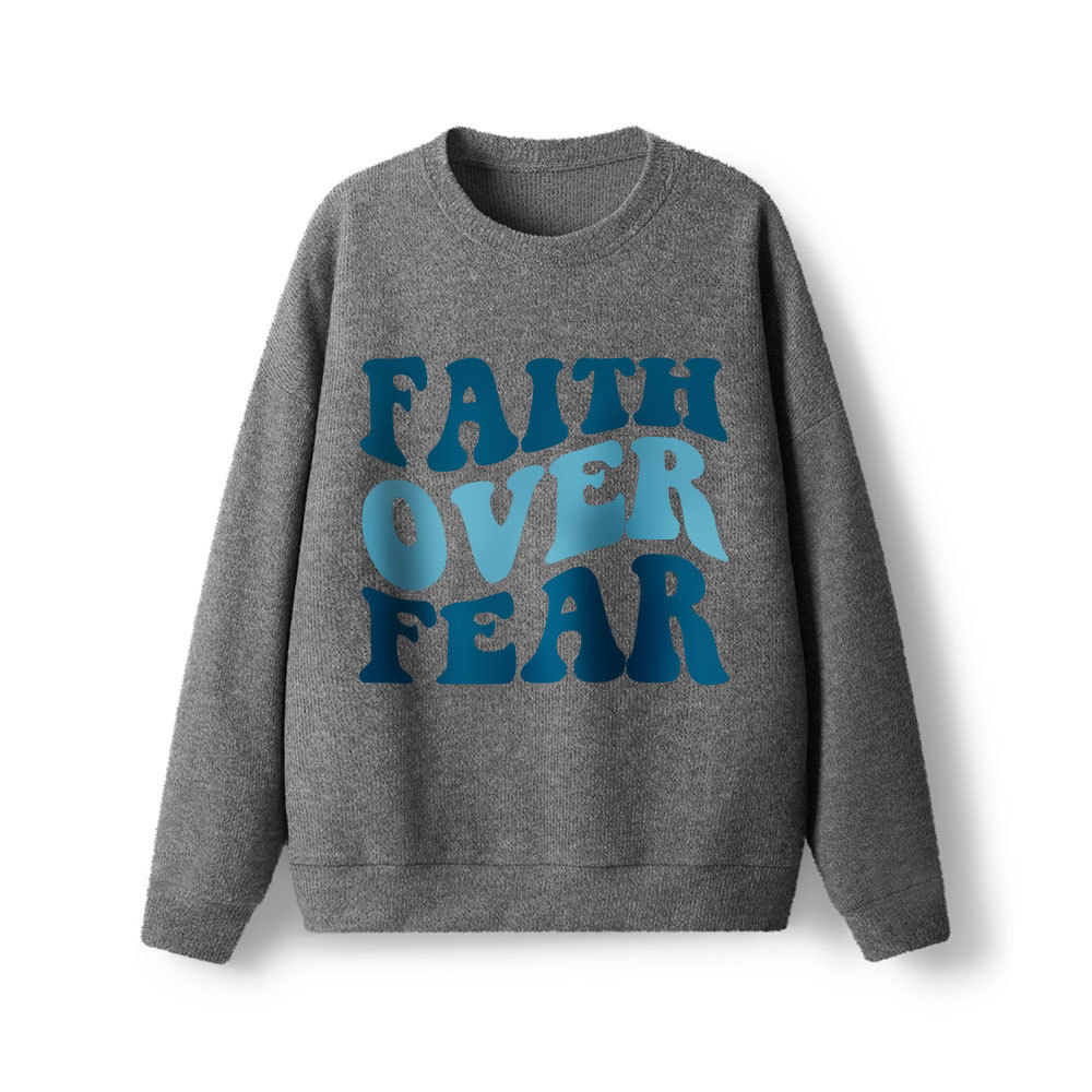 Faith Over Fear Lightweight Sweater