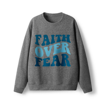 Faith Over Fear Lightweight Sweater