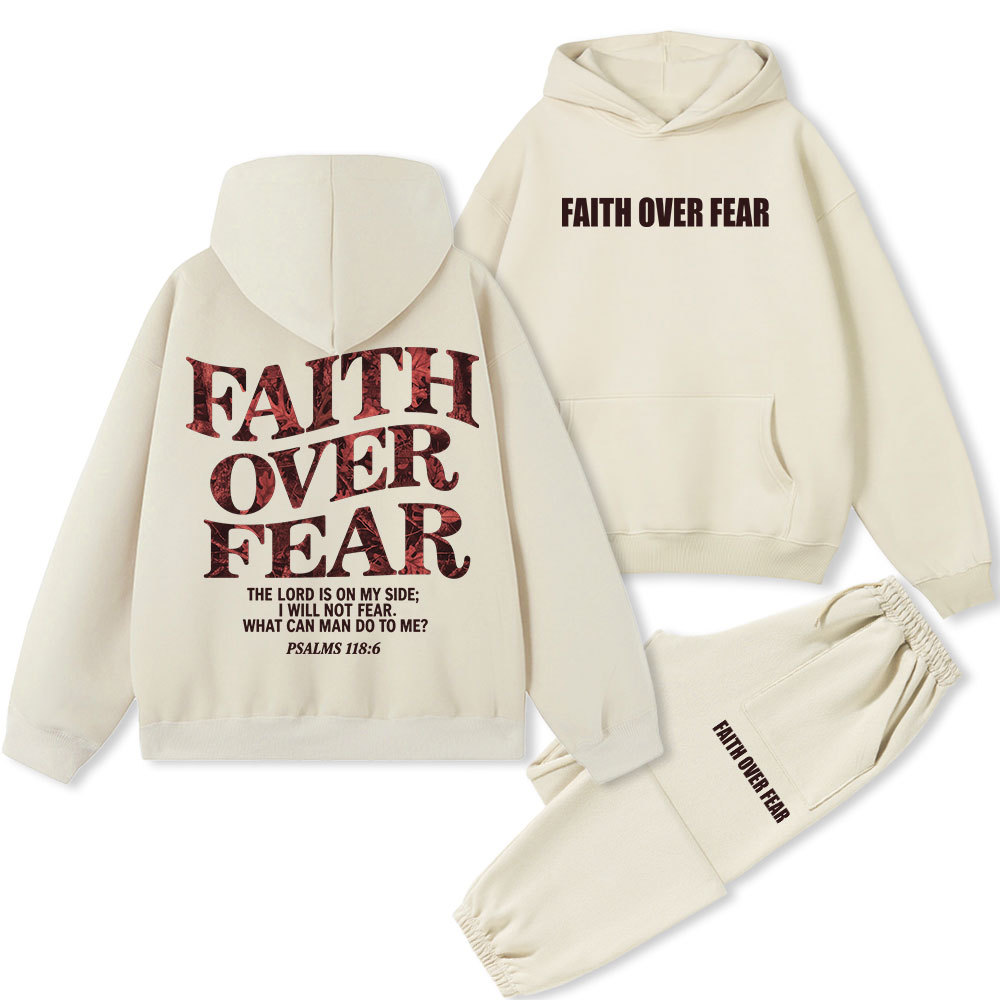 Jesus Is King Christian Premium Fleece Hoodie Set Sale - GuidingCross