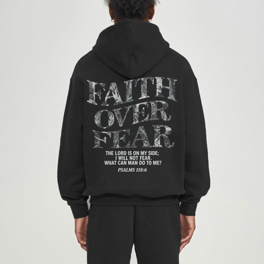 Faith Over Fear Premium Fleece Hoodie Set