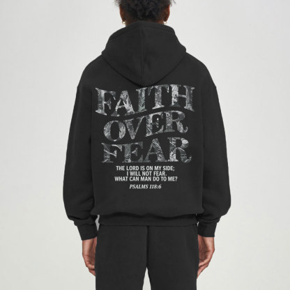 Faith Over Fear Premium Fleece Hoodie Set