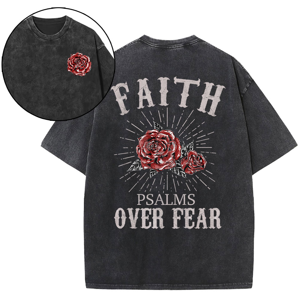 Faith Over Fear Retro T Shirt Faith Over Fear Retro T Shirt