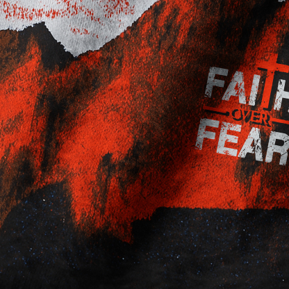 Faith Over Fear Short Plush Christian Beanie