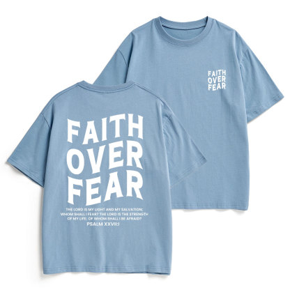 Faith Over Fear Unisex Christian Heavy Cotton T-Shirt