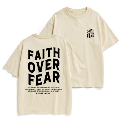 Faith Over Fear Unisex Christian Heavy Cotton T-Shirt