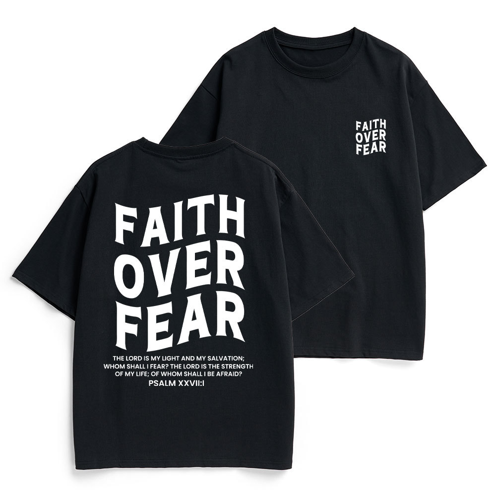 Faith Over Fear Unisex Christian Heavy Cotton T-Shirt