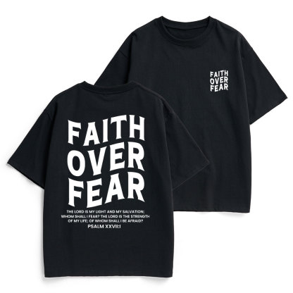 Faith Over Fear Unisex Christian Heavy Cotton T-Shirt