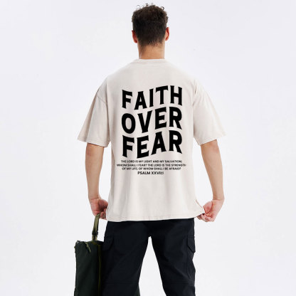 Faith Over Fear Unisex Christian Washed T-Shirt