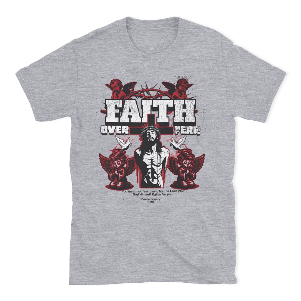 Faith Over Fear Vintage Christian T-Shirt