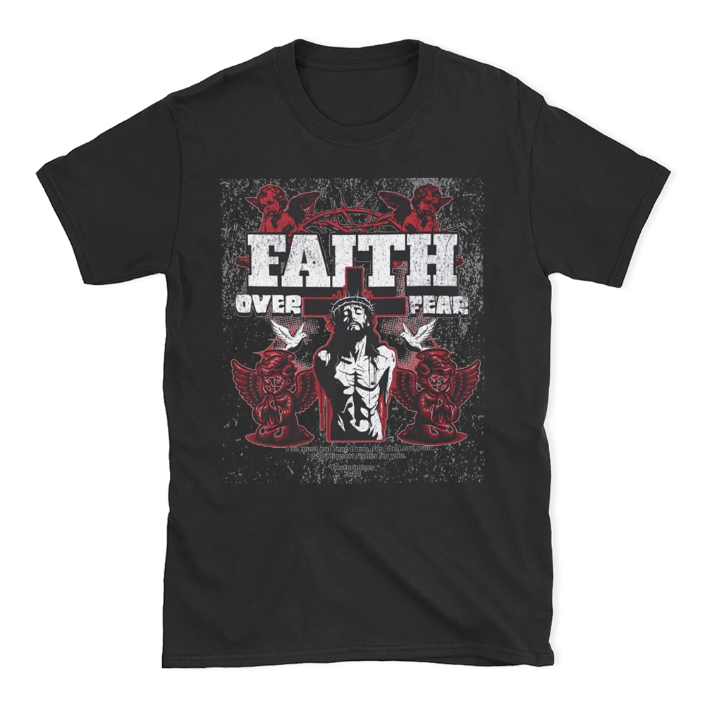 Faith Over Fear Vintage Christian T-Shirt