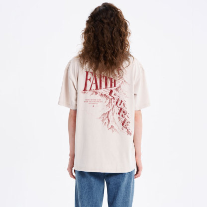 Faith Over Lure Christian Washed T-Shirt