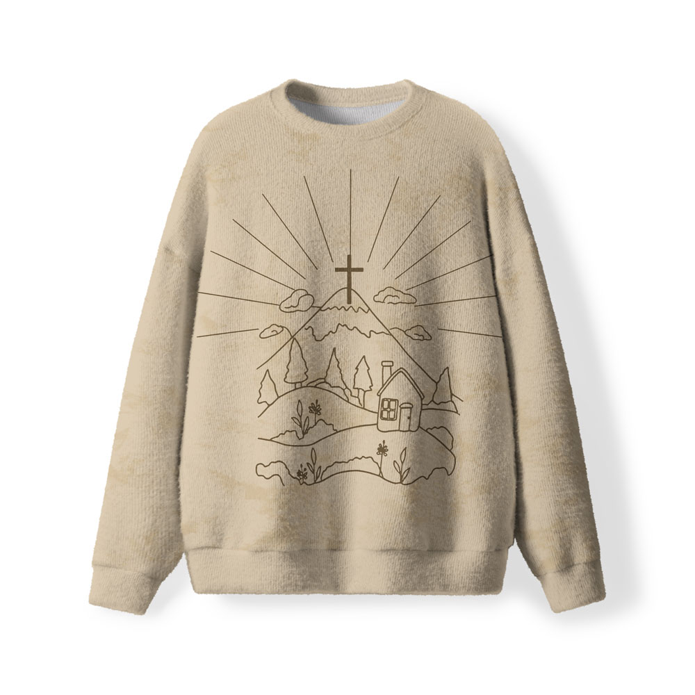 Faith Peace And Grace Christian Lightweight Sweater