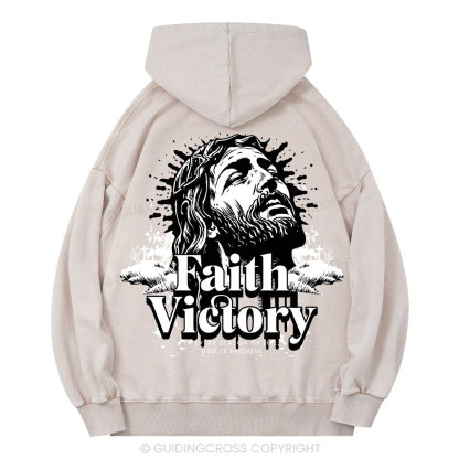 Faith Victory Christian Washed Hoodie