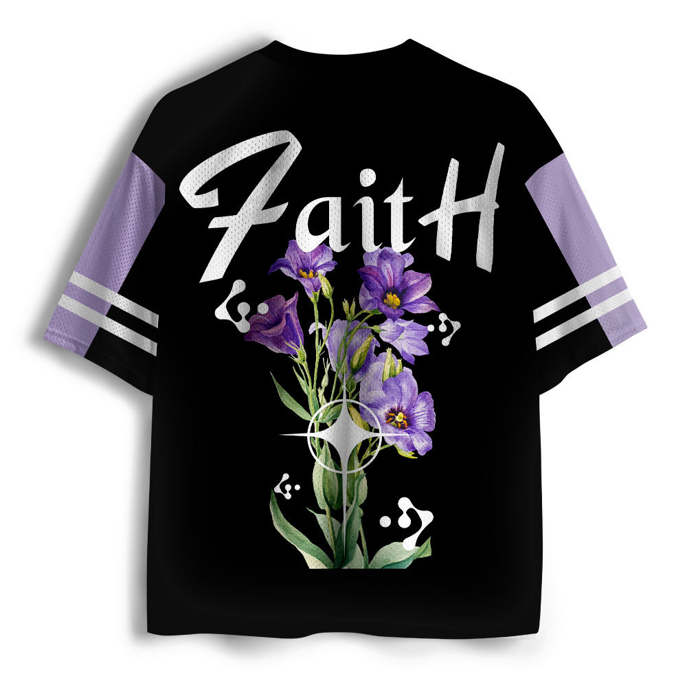 Faith With Flower Christian Mesh Jersey