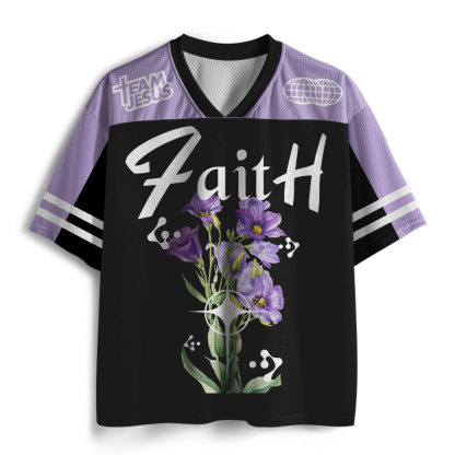Faith With Flower Christian Mesh Jersey