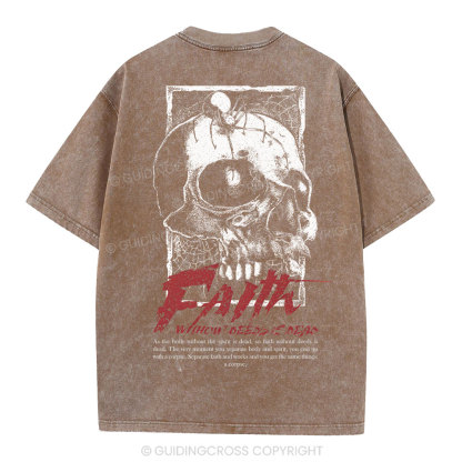 Faith Without Deeds Is Dead Christian Washed T-Shirt