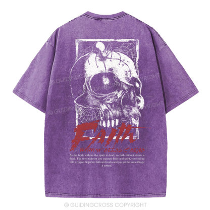 Faith Without Deeds Is Dead Christian Washed T-Shirt