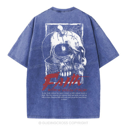 Faith Without Deeds Is Dead Christian Washed T-Shirt