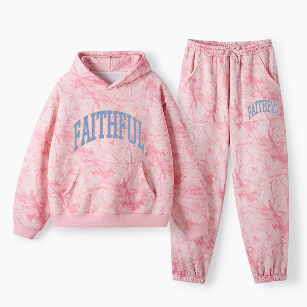 Faithful Christian Camo Fleece Hoodie Set