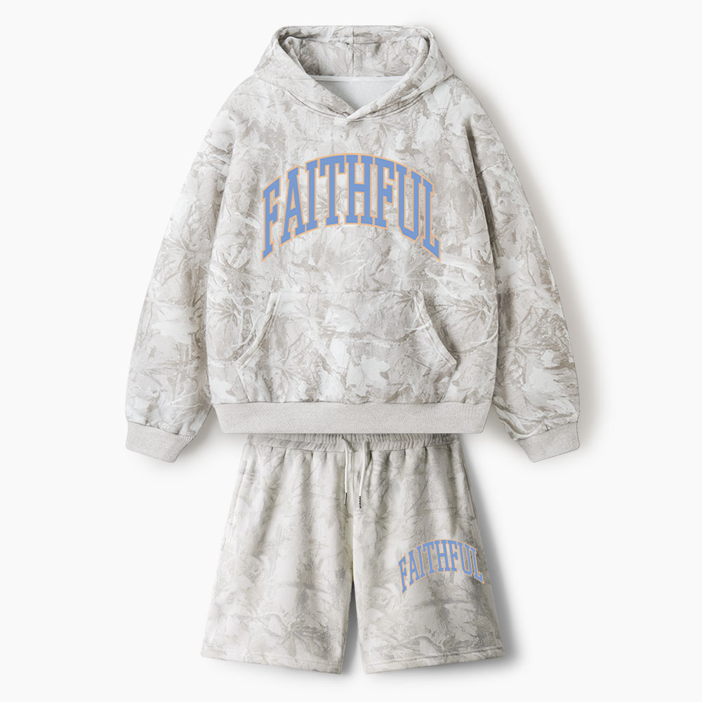 Faithful Christian Camo Fleece Hoodie Set