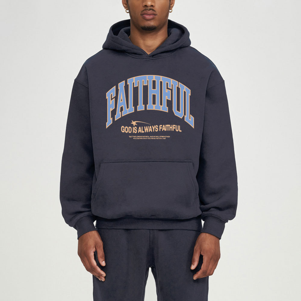 God Is Always Faithful Christian Fleece Hoodie Set