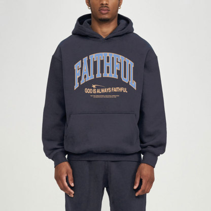 God Is Always Faithful Christian Fleece Hoodie Set