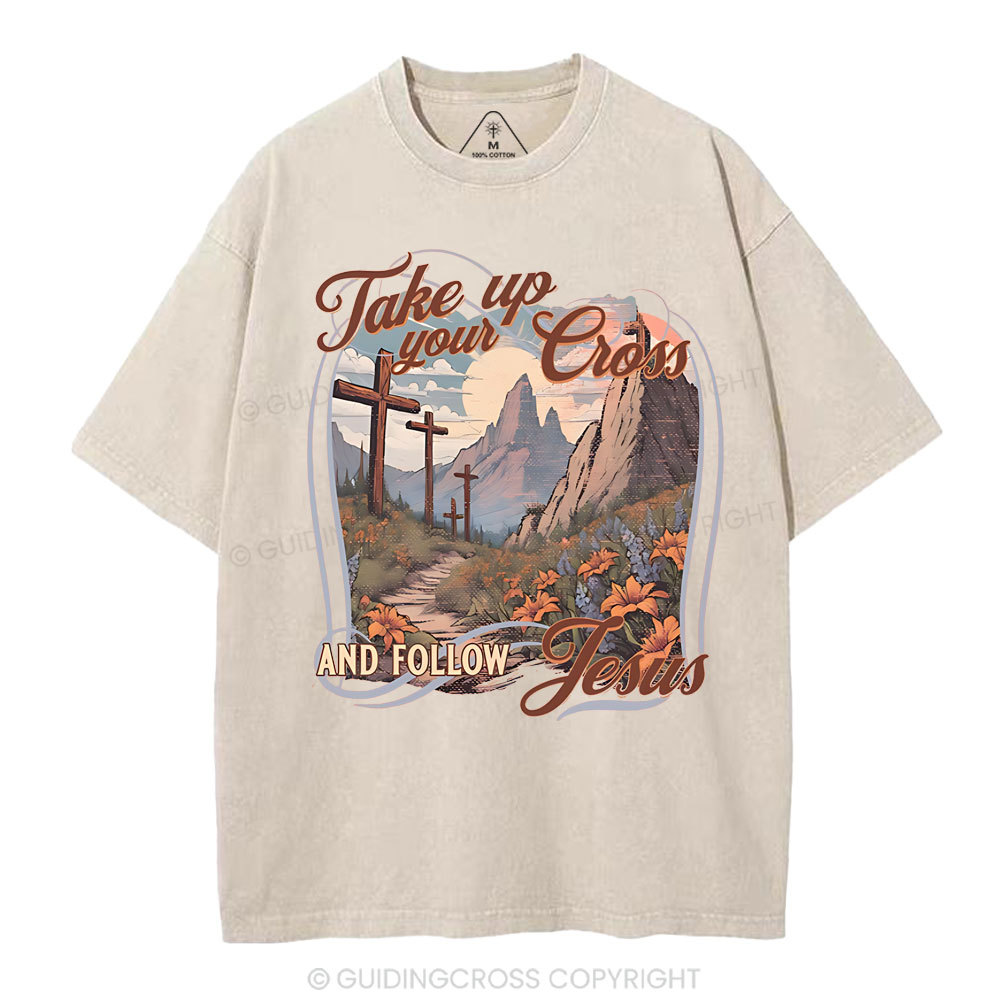 Fake Up Your Cross Christian Washed T-Shirt