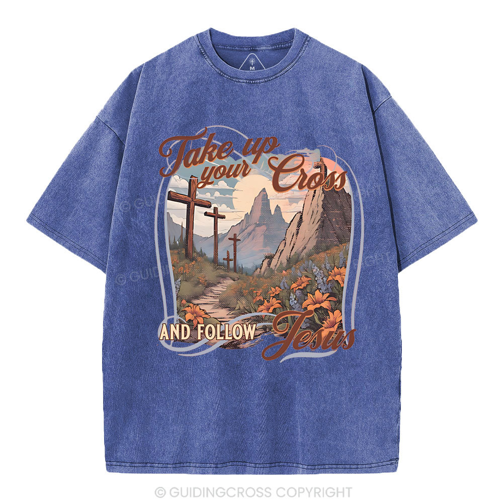 Fake Up Your Cross Christian Washed T-Shirt