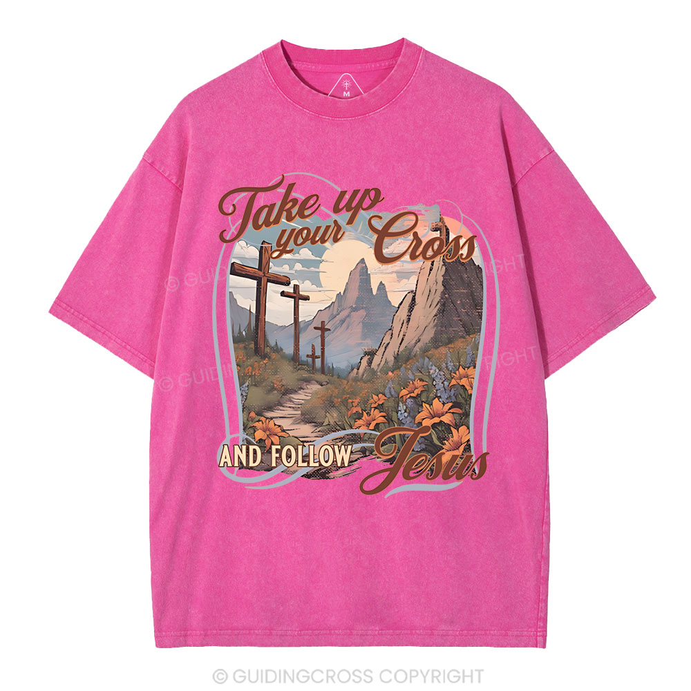 Fake Up Your Cross Christian Washed T-Shirt